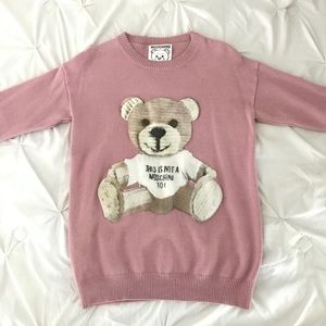 “THIS IS NOT A MOSCHINO TOY” Pink Women’s Sweater